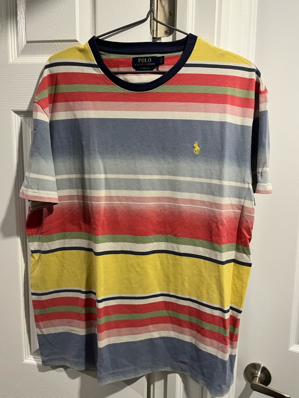 Ralph Lauren Multicolor Stripe Short Sleeve Crew Tee